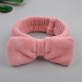 2021 New OMG Letter Coral Fleece Wash Face Bow Hairbands For Women Girls Headbands Headwear Hair Bands Turban Hair Accessories