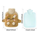 Durable PVC Hot Water Bottle - Thickened For Extra Warmth, Ideal For Outdoor Activities & Camping