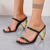 kamames kamames Special Heel Sandals Women 2024 Summer New Fashion High Heel Slippers Women Womenshoes