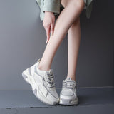 kamames kamames Sports Shoes 2023 Summer New Patchwork Color Breathable Running Women's Shoes Soft Sole Student Platform Old Dad Shoes