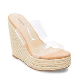 kamames Transparent PVC Slope Heel Fashion Large Size Sandals Chengdu Fashion Women's Shoes