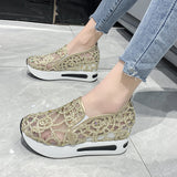 kamames And Autumn Pro-Style Summer Net Sheet Shoes With Thick Heels, Set Feet And Low Upper Casual Shoes Are Fashionable To Wear Overfoot Casual Shoes