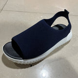 kamames The Summer Of 2024, New Women's Shoes Are Woven In Breathable Solid Color Ladies' Sandals, Fish Mouth, Flat Heel And Beach Low-Top Women's Sandals.