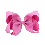 1Piece Solid Grosgrain Ribbon Hair Bows With Clip For Cute Girls Handmade Hair Clips Barrettes Hairpins Kids Hair Accessories