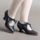 kamames Station 2024 Spring New Hollowed-Out High-Heel Lace Large-Size Women's Casual Shoes