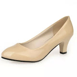 kamames The Spring And Autumn Of 2024, The New Round-Headed Women's Shoes, Large-Size Single Shoes, Thick Heels, Mother Shoes, Etiquette, Professional Work Shoes Are In Stock.