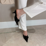 kamames Heels Summer Slipper 2022 Women Shoes on Heels Fashion Candy Colors Pointed Slipper Outdoor Heels Sandals Zapatos De Mujer