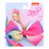 JOJO Bows Jojo Siwa Rainbow Printed Knot Ribbon Bow For Girls Handmade Boutique Hair Clip Children Hair Accessories