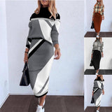 kamames Autumn And Winter Large Size New Fashionable Dress Suit With Long Sleeves And High Collar