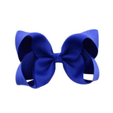 1Piece Solid Grosgrain Ribbon Hair Bows With Clip For Cute Girls Handmade Hair Clips Barrettes Hairpins Kids Hair Accessories