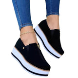 kamames kamames Shoes 2024 Spring And Autumn New Style Low-Top Thick Soles Heightened Casual Women's Shoes Muffins One Foot On Lazy Shoes