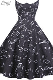 Zingj Floral Print A-Line Midi Dress Women Summer Peter pan Collar Casual Sleeveless Vintage Retro Party Dress Vestidos Robe