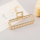 New Women Elegant Gold Silver Hollow Geometric Metal Hair Claws Vintage Hair Clips Headband Hairpins Fashion Hair Accessories