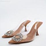 kamames ZARZ Summer Sandals Women 2022 Luxury Brand New Cross Leather Fashion Square Toe High Heel Muller Sandals Slippers Woman Shoes