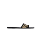 kamames ZARZ Slippers Woman 2022 Flat Shoes Spring Summer New Sexy Fashion Golden Weave Square Toe Flat-Heeled Beach Sandals For Women