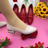 kamames kamames Soft Leather Single Shoes Female 2023 Spring And Autumn New Anti-Skid Soft Sole Comfortable Thick Heel Fashion Pointed One Foot Pedal Mother Shoes