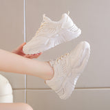 kamames kamames 2023 Dad Shoes Women's Mesh Single Shoes Flat And Versatile Small White Shoes Low Top Sneakers Casual Shoes Single Shoes