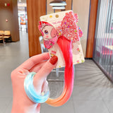 2021 Sweet Colorful Hairpin Lovely Children Girls Hairclip Kids Cute Barrette Cartoon Extension Braider Rainbow Hair Accessories