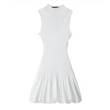 kamames New Balloon Version Rib Slim Dress With Bare Back 0085361