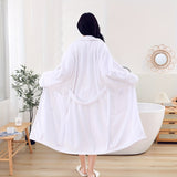 Ultra-Soft Microfiber Bathrobe with Pockets - Quick Dry, Super Absorbent, Thick & Cozy for Couples - Perfect for Fall/Winter