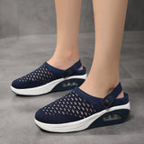 kamames Large Mesh Women's Shoes, Daily Single Shoes, One Foot, Half-Drag, Breathable, Portable Air Cushion.