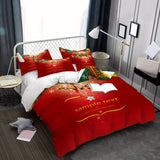 2/3pcs Festive Christmas Tree Duvet Cover Set - Soft, Comfortable, and Vibrant Xmas Gift Print Decorative Bedding for Bedroom and Guest Room - Includes 1 Duvet Cover and 1/2 Pillowcase, No Filling