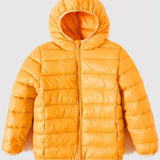 Kid's Outdoor Hooded Quilted Jacket, Light-weight Warm Padded Coat, Boy's Clothes For Winter Outdoor, As Gift