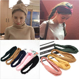 Women Headband Cross Top Knot Elastic Hair Bands Soft Solid Color Girls Hairband Hair Accessories Twisted Knotted Headwrap