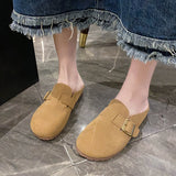 kamames kamames Baotou Slippers Female 2024 Summer New Wear Muller Shoes Women's Shoes Sen Female Wind Flat Lazy Drag