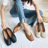 kamames The Spring And Autumn Of 2024, The New Korean Version Square-Bottomed Single Shoes Female Harajuku Students Doudou Shoes Shallow Lazy Shoes