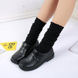 kamames New Round-Headed Uniform Shoes College Style Lolita Black And Brown JK Women's Flat Heel Comfortable Leather Shoes
