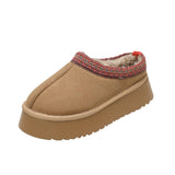 kamames Ankle Snow Boots Women Winter 2022 New Brand Fur Short Plush Warm Flats Slippers Platform Shoes Flip Flops Suede Boots