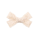 1Piece Sweet Lace Bowknot Hair Clips For Cute Girls White Black Handmade Safety Hairpins Boutique Barrette Kids Hair Accessories