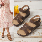 kamames New Large Breathable Fish Mouth Open Toe Anti-Skid Leisure One-Word Buckle Sandals Mother Shoes Sandals