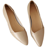 kamames kamames Heel Women's Shoes Spring 2023 New Thick Heel Soft Leather Shoes Soft Sole Four Seasons Shoes Simple Shallow Single Shoes