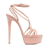 kamames Super High Heel Nightclub Dancing Shoes Large Size Waterproof Platform Banquet Shoes Summer Sandals