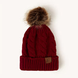 Lightweight Ribbed Knit Beanie - Soft, Warm, and Coldproof with Toggle Closure - Perfect for Women in Autumn and Winter