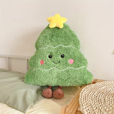 1pc Festive Christmas Tree Pillow, 19.7in, Green Polyester, Plush Cushion for Home, Office, Car, Outdoor, Holiday Decor, Perfect for Thanksgiving, Christmas, Valentine's Day, Mother's Day, Halloween, Easter