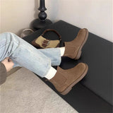 kamames kamames Slim And Comfortable ~ Casual Platform Snow Boots Women's Low-Slip Cotton Boots And Fluffy Shoes