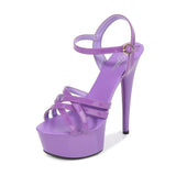 kamames Shoes Women Stiletto sandals Striptease Walking Show Sandals Model high-heeled Shoes Sandals Platform Wedding Shoes Female New
