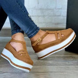 kamames Size 2023 Popular Style Sandals Women's Thick Bottom Buckle Women's Sandals Direct Sale Muffin Soles Women's Shoes