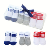 3 Pairs Newborn Baby Short Socks, Spring And Autumn Anti-sweat Socks Infant, Cute Soccer Cartoon Baby Boy Socks Suitable For Winter Use