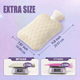 BYXAS Hot Water Bottle With Soft Cover, 2L Hot Water Bag For Menstrual Cramps, Neck And Shoulder Pain Relief, Hot And Cold Therapies, Hand Feet Warmer.