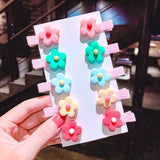 10PCS/Set New Girls Cute Cartoon Ice Cream Unicorn Hair Clips Kids Lovely Hairpins Headband Barrettes Fashion Hair Accessories