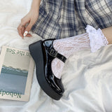 kamames 2024, The New Spring And Summer Mary Jane Shoes Loose Cake Bottom Bow Students JK All Kinds Of Sweet Design
