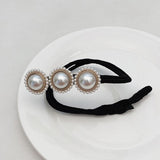 New Pearls Magic Bun Maker Hairbands Donut Pearl Flower Hair Bands Fashion Girls DIY Hairstyle Headband Tools Accessories