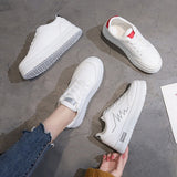 kamames Women's Shoes 2022 Summer Breathable Platform White Shoes Women Comfort Flat Shoes Ladies Casual Sneakers Zapatillas Muje