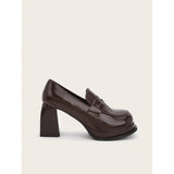 kamames kamames Korean Version Of Mary Jane Women's Shoes With Round Head Thick And Retro Happy Women's Shoes 2024