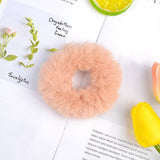 3.5 Inches New Winter Women Plush Scrunchie Girls Elastic Hair Bands Ponytail Holder Hair Rope Ties Headwear Hair Accessories