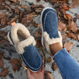 kamames kamames New Thick Bottom Snow Boots Women Add Velvet And Thick Hair Warm Large Size Sewing Bag Women's Cotton Shoes